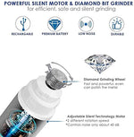 Qpets Dog Nail Grinder with Diamond Bit & Stepless Speed for 3h Use | Quiet Motor for Pets