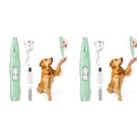 Qpets Dog Paws Hair Trimmer for Precision Grooming with UV LED Light and 2PCS Set | Stainless Steel Blade for Small Pets