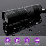Qpets® UV Light Torch 12 LED UV Portable Flashlight Jade Appraisal Light Detector Lamp, Also Used for Leak, Pet Urine, Bed Bug, Scorpion, Hotel Inspection 2 PCS