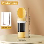 Qpets Pet Bowl Cap Portable Dog Feeder for Travel with 400ml Water and 180ml Food Storage | BPA-Free Detachable Design