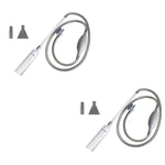 Qpets Fish Tank Cleaner Siphon for Changing Water and Removing Debris | 2.6M Manual Gravel Pump 2PCS