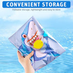 Qpets® Cat Water Bed Mat Summer Cooling Pet Bed with Air Pump Anti-Scratch Thicken PVC Built-in Fish Ornaments for Interactive Toy Play for Indoor Outdoor Repair Subsidy 3 PCS