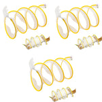 Qpets Cat Tunnel for Indoor Cats with Elastic Spring and Feather Toys | 3 PCS Collapsible Playhouse