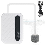 Qpets Small Oxygen Generator for Aquarium and Outdoor Fishing with 45h Battery | Adjustable Flow and Intermittent Mode