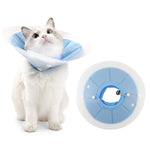 Qpets Cat Recovery Cone for Post Surgery Healing with Soft Pillow and PVC Material | Adjustable 12–25 cm for Small Pets