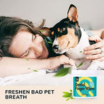 Qpets® 50 Count Teeth Cleaning Wipes for Dog Cat Dental Care Finger Pet Breath Freshening Mint Scent 2 PCS