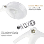 Qpets Hamster Running Wheel for Small and Large Breeds with Silent Tilting Disk | 7 in Exercise Toy