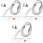 Qpets Fish Tank Cleaner for Debris Removal and Water Change featuring Hand Pump | 2.6M Pipe 3PCS