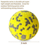 Qpets® 3 inch Dog Ball Durable Toy Balls Bouncy Toys Molar Chew Lightweight TPU Football for Dogs High Bounce Interactive Ball Large Medium Small Birthday Gifts 2 PCS