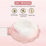 Qpets Cat Brush for Detangling and Shedding with Long Handle and Mist Sprayer | Easy One Button Cleaning