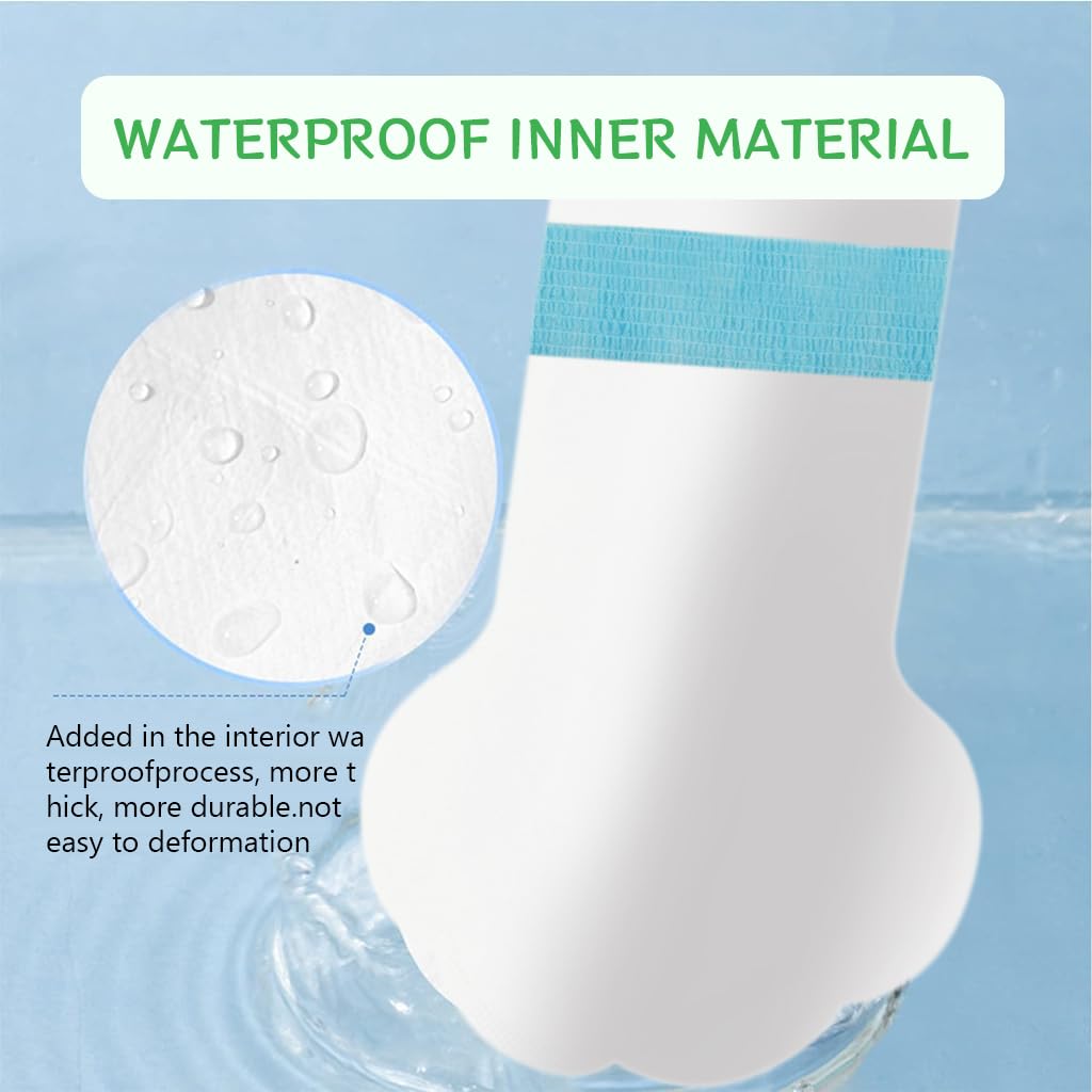 Qpets Pet Walking Shoes 40PCS for Outdoor Use with Dual Fastening Tape and Water Resistant Lining for Medium and Large Dogs