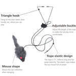 Qpets Cat Interactive Toys Set for Indoor Play with 10 Feather Attachments | Retractable Teaser Wand and Bells for Kittens