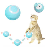 Smart LED 360° Rotating Cat Toy Ball, Interactive Cat Toys Rechargeable Rotating Ball with LED, Cat Chasing Toy Automatic Rotating Smart Obstacle Avoiding Cat Chasing Toy