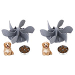 Qpets Cat and Dog Feeder Bowl for Slow Feeding and Digestion | Silicone Spiral 2PCS 5.5–8.5 in