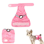 Qpets Female Dog Diapers for Heat Cycles with Reflective Strip and Elastic Waist 12.5–18.5 in