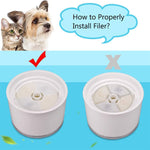Qpets® 6 pcs Cat Water Fountain Filter Replacement Cat Fountain Filter Arc-Shaped Washable Pet Fountain Filters with Triple Filtration System Activated Carbon
