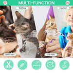 Qpets® 23 * 16 * 14 Inch Cat Bathing Bag Anti-Scratch Grooming Mesh for Nail Trimming Medicine Injection Adjustable Multifunctional Breathable Restraint Shower Green 3PCS