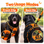 Qpets Size L Dog Harness with Adjustable Chest Fit, Reflective Strips and 1.5 m Leash