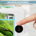 Qpets Aquarium Cooling Fan for Rimless Tanks with 2 Speed Settings and Silent USB Operation