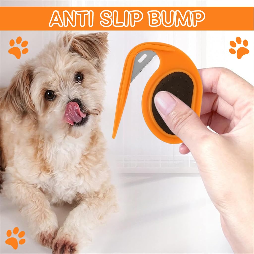 Qpets® Pet Knotting Comb for Dog, Dog Comb Pet Grooming Brush Cat Combs Dematting ToolsKnotting Comb for Cats No Hurt Dogs Brush for Hair Remover