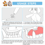 Qpets Dog Toothbrush Kit for Small Dogs with 5 Brushes featuring Silicone Finger Brush | Gentle Oral Care