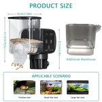 Qpets Auto Fish Feeder for Home and Travel with 250 ml Capacity | Adjustable Silent Feeding