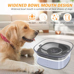 Qpets Dog Water Bowl 2L for Clean Hydration with Floating Disk Design and PP Material