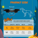 Qpets Bat Wing Costume for Cats and Puppies with Adjustable Hoop Loop | 42cm Black Felt Wings for Halloween Party
