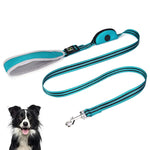 Qpets Dog Leash for Walking with 1.5m Nylon Rope and Quick Release Buckle | Padded Grip