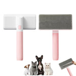 Qpets Pet Hair Remover for Furniture and Clothing with 12.5cm Plush Brush Head | Non Abrasive Slide Action Cleaner