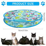 Qpets Cat Ball Toy for Active Play with 27.5 Inch Folding Tent and USB Rechargeable Design