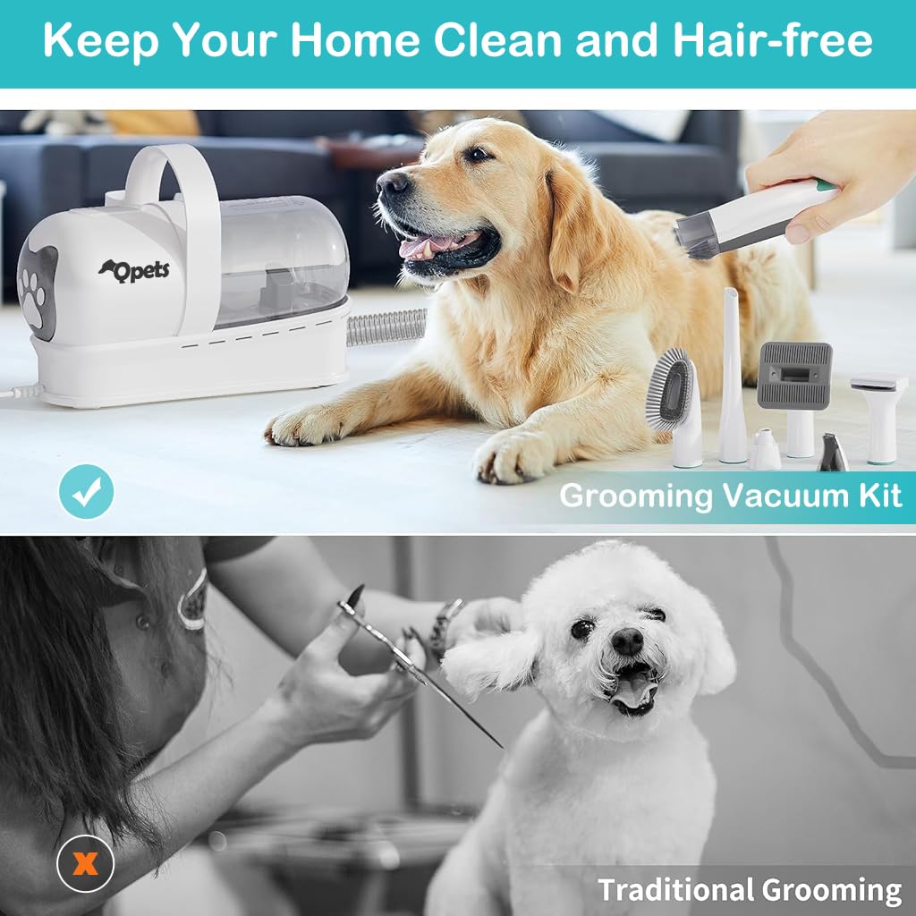 Qpets® 7 in 1 Vacuum Dog Grooming Machine