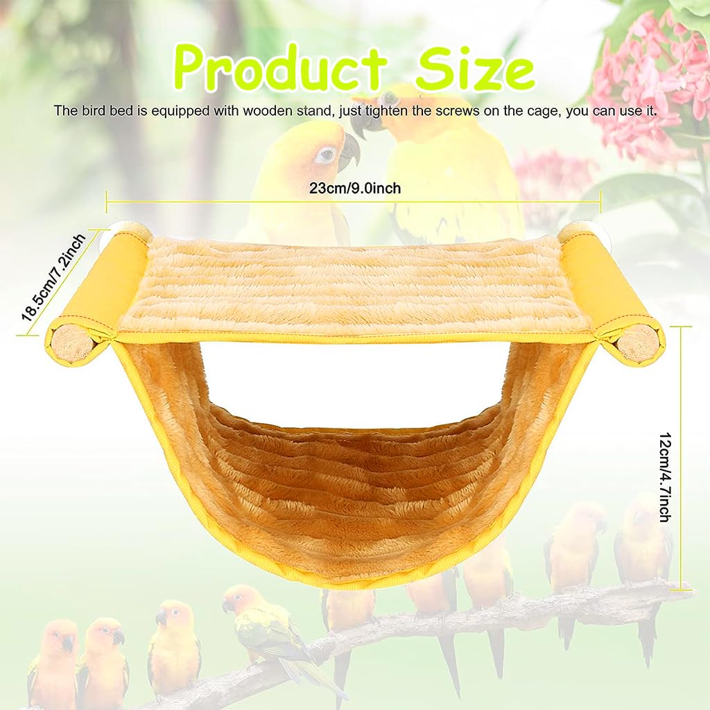 Qpets Bird Nest for Parrots and Lovebirds with Double Layer Design 23×18.5×12cm | Canvas and Fleece