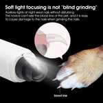 Qpets Dog Nail Trimmer with LED Light featuring 2 Speed 7000 RPM Motor and Diamond Grinder | Rechargeable USB Pet Grooming Tool