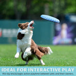 Qpets Flying Disc Toys for Dogs with Aerodynamic Design and 11 in TPR Rubber Build | Floats on Water