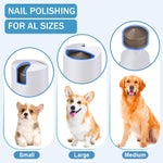 Qpets Pet Grooming Kit for Cats and Dogs with 4 Pcs Stainless Steel Tools featuring Spring Loaded Nail Clippers and Ergonomic Handles