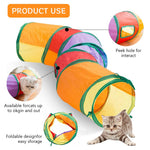 Qpets Cat Toy Set for Indoor Play with Tunnel and Teaser Wand | 20 pcs Non Toxic Toys