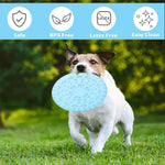 Qpets Flying Disc Toys for Dogs with Aerodynamic Design and 11 in TPR Rubber Build | Floats on Water