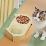 Qpets Dog Food Bowl for Cats and Puppies with 2 in 1 Feeding Design and Non Slip Base