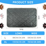 Qpets Thermal Pet Heating Pad for Beds and Crates with Anti Slip Bottom and Soft Fleece 72x115cm