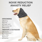 Qpets Dog Ear Muffs for Calming and Ear Protection with Adjustable Fit 35–48 cm | Cotton Head Cover