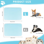 Qpets Dog Cooling Mat for Summer Heat Relief with 3D Honeycomb Texture 70x50 cm Blue | Easy Clean Design