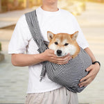 Qpets Dog Carrier Bag for Outdoor Travel with Snap Button Design and Cotton Liner | Fits Pets up to 7.5kg