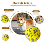 Qpets Dog Ball Toy for Indoor and Outdoor Play with 3 in Size E TPU Material | 2 PCS Set