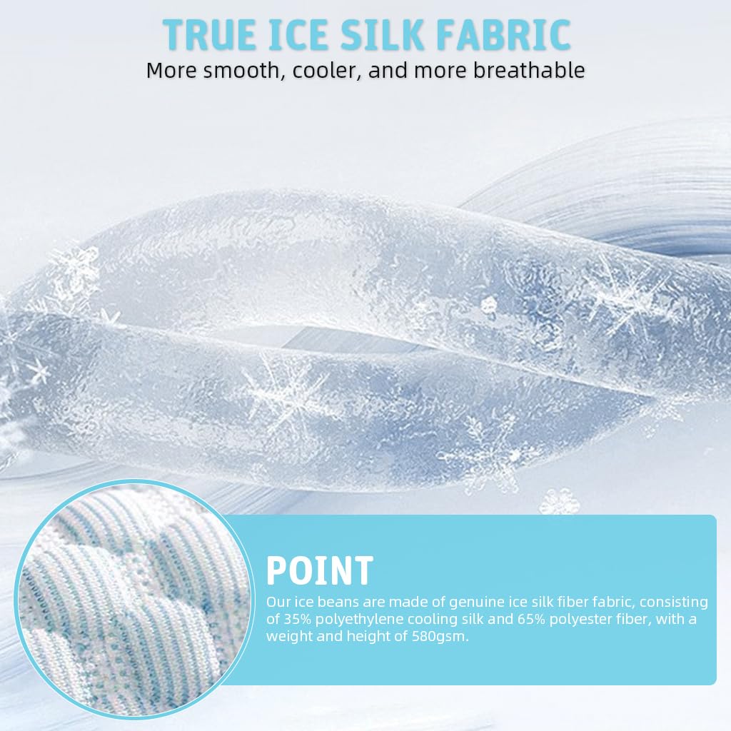 Qpets Small Dog Mat 100x75cm for Summer Heat Relief with Polyethylene Cooling Silk | Easy Clean Pet Bed