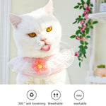 Qpets Cat Harness With Leash for Outdoor Adventures featuring Adjustable Strap and Plush Flower Design | Fits 3.5–7.5 kg Cats