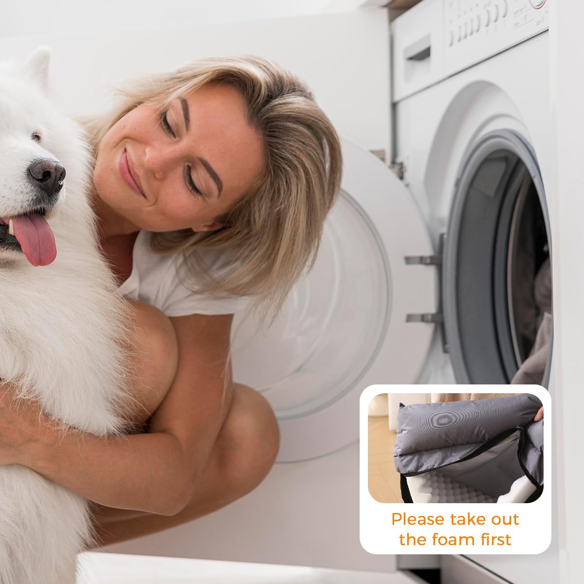 Qpets Dog Couch for Small and Medium Pets featuring Anti Slip Base and 210 Oxford Cloth Waterproof Cover 75x55x19cm