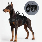 Qpets® Dog Harness with Molle System Adjustable Reflective No Pull Vest for Walking Hiking Training