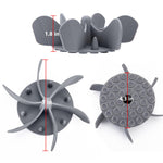 Qpets Cat and Dog Feeder Bowl for Slow Eating with Silicone Spiral Insert 3PCS | Fits 5.5–8.5 in Bowls