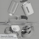 Qpets Dog Cat Feeder for Automatic Food and Water with 2.3L Capacity | No Jam Design